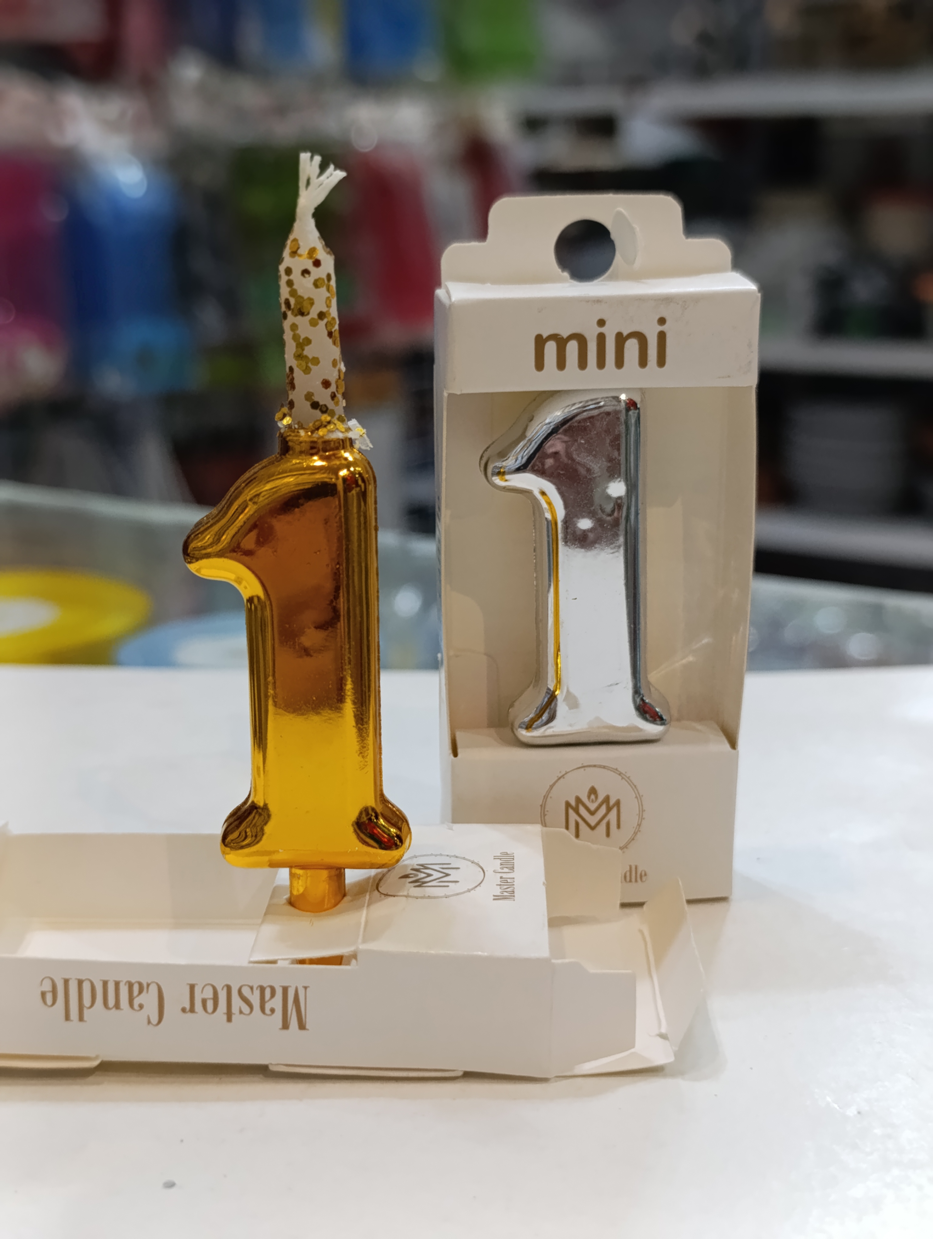 شمع مینی اعداد برند کندیل