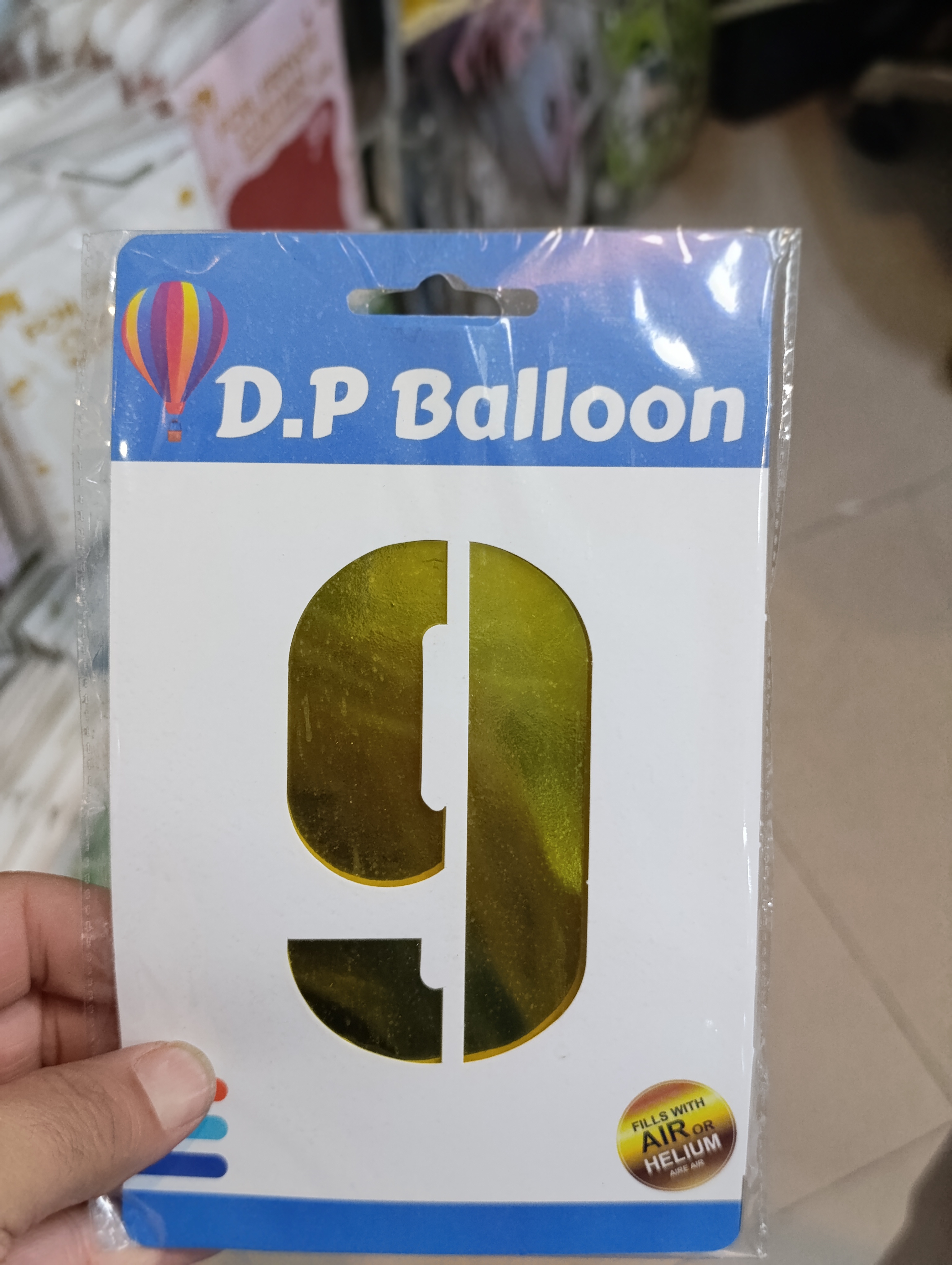 بادکنک فویلی زرد