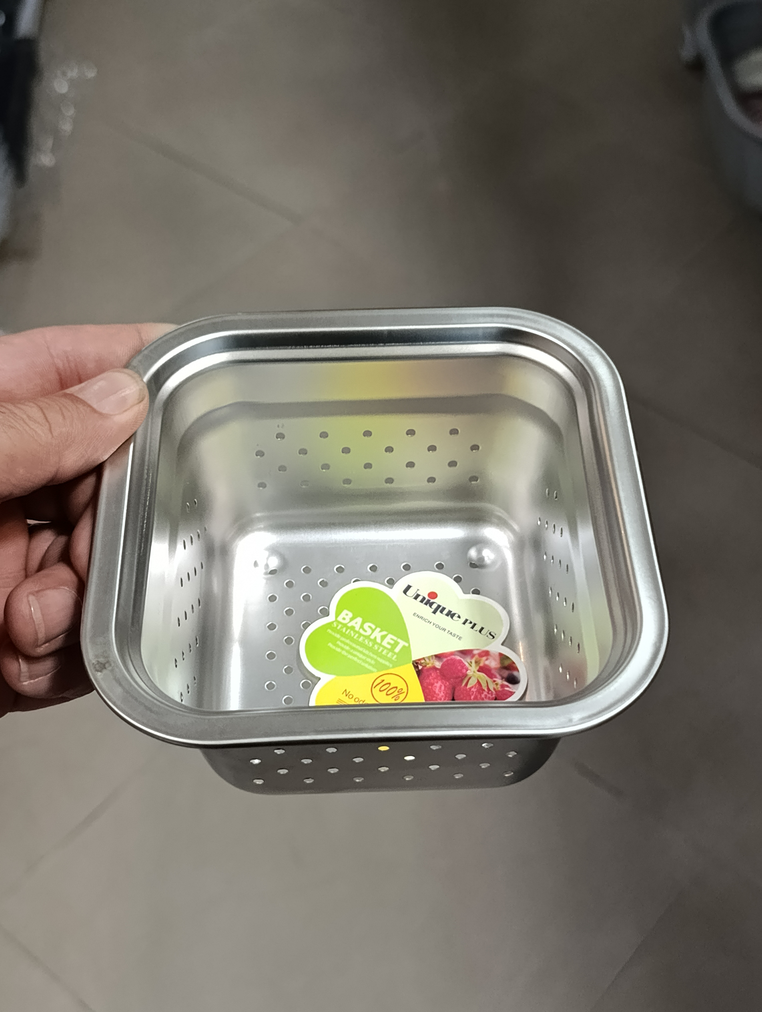 تفاله گیر سینک مربع استیل